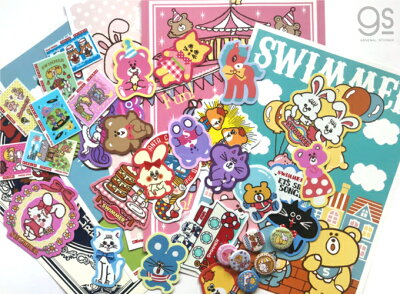 楽天市場 全5種セット Swimmer ミニポスター キャラクター B5サイズ まとめ買い スイマー ブランド イラスト かわいい パステル レトロ インテリア雑貨 Swmset06 Gs 公式グッズ ゼネラルステッカー