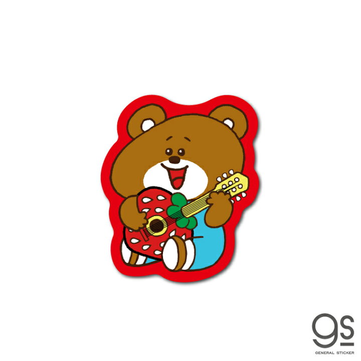 楽天市場 Swimmer クマ ギター ミニステッカー キャラクターステッカー スイマー ブランド イラスト かわいい パステル レトロ 雑貨 Swm043 Gs 公式グッズ ゼネラルステッカー