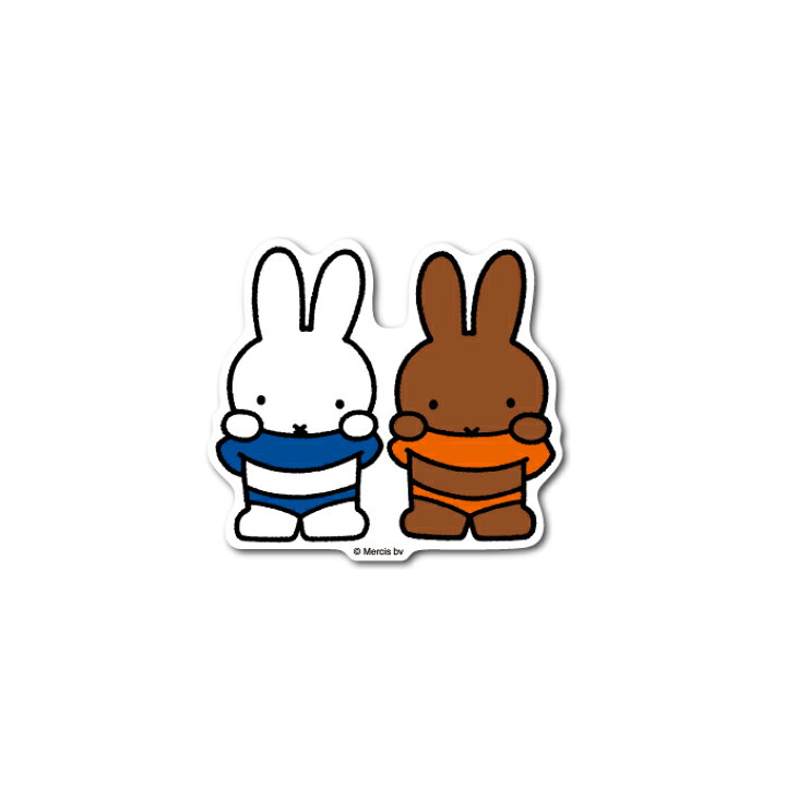 楽天市場 Miffy ミッフィー メラニー キャラクターステッカー 絵本 イラスト かわいい こども ダイカットステッカー ミッフィー うさぎ うさこちゃん 人気 Mif002 Gs 公式グッズ ゼネラルステッカー