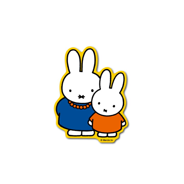 楽天市場 Miffy ミッフィー おかあさん キャラクターステッカー 絵本 イラスト かわいい こども ダイカットステッカー ミッフィー うさぎ うさこちゃん 人気 Mif005 Gs 公式グッズ ゼネラルステッカー