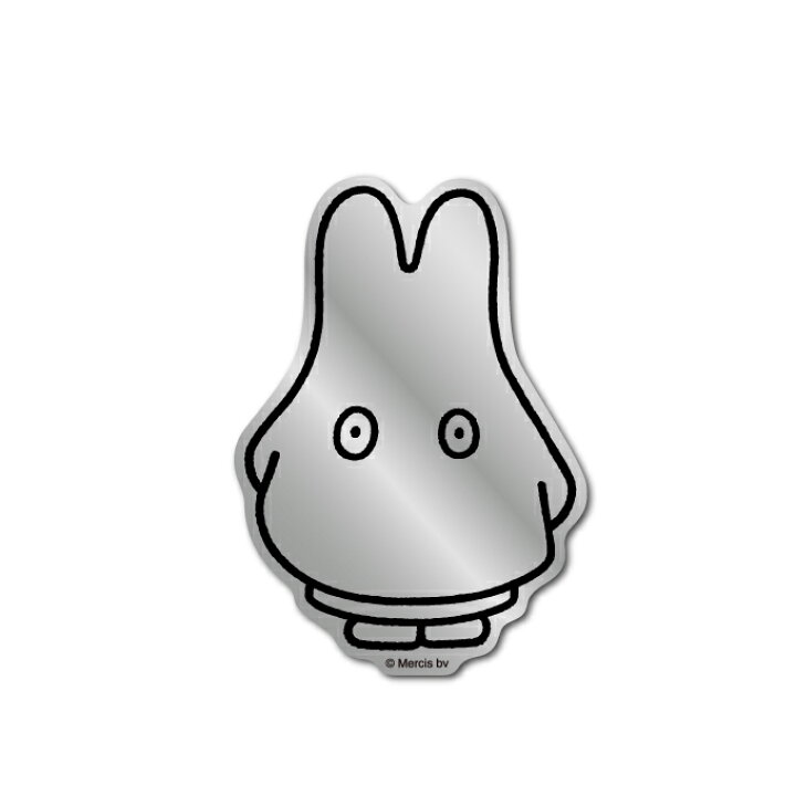 楽天市場 Miffy ミッフィー おばけ シルバー 鏡面タイプ キャラクターステッカー 絵本 イラスト かわいい こども うさぎ うさこちゃん 人気 Mif015 Gs 公式グッズ ゼネラルステッカー