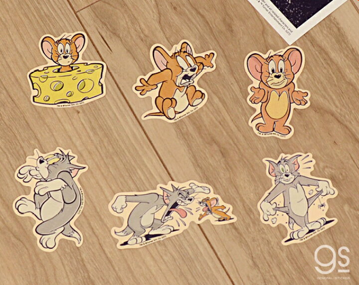 楽天市場 トムとジェリー クロス素材 そろり ミニステッカー キャラクターステッカー アメリカ アニメ Tom And Jerry 人気 かわいい レトロ Tj008 Gs 公式グッズ ゼネラルステッカー