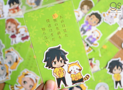 楽天市場 あの花 ラスカル イラストステッカー じんたんとめんまとラーメン キャラクターステッカー あらいぐま アニメ 人気 コラボ かわいい ノイタミナ Rasah011 Gs 公式グッズ ゼネラルステッカー