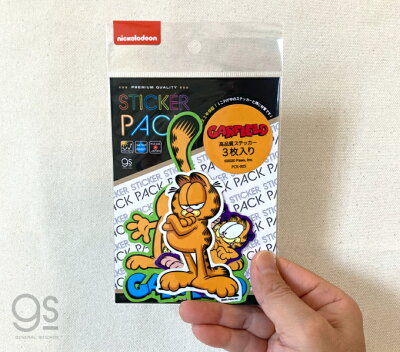 楽天市場 3枚セット ステッカーパック ガーフィールド キャラクターステッカー アソート アメリカ アニメ イラスト かわいい Garfield 猫 Pck005 Gs 公式グッズ ゼネラルステッカー
