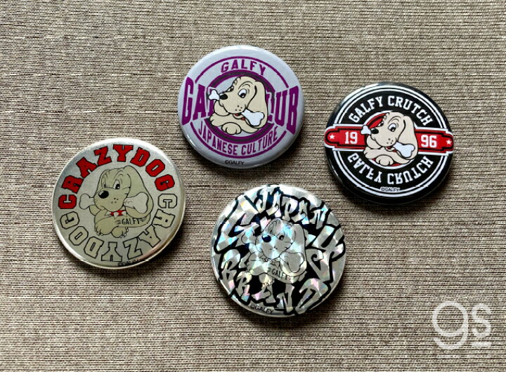 楽天市場 Galfy 缶バッジ 44mm ホログラム キラキラ キャラクター ガルフィー ファッション ストリート 犬 ヤンキー 不良 ブランド Gal028 Gs 公式グッズ ゼネラルステッカー