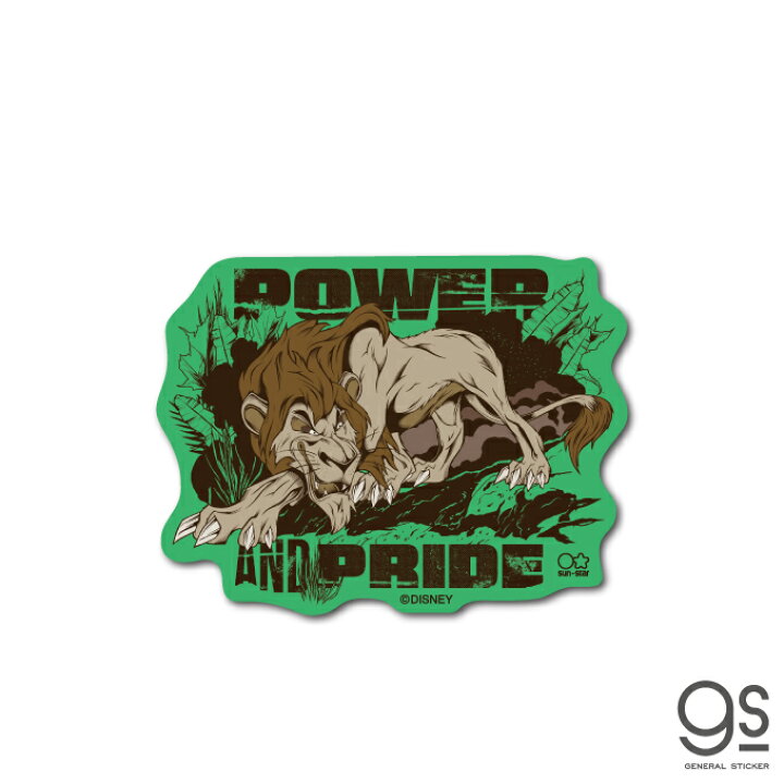 楽天市場 ディズニー ヴィランズ スカー ライオンキング ミニステッカー Disney Villains 悪者 悪役 アニメ 映画 人気 Dis016 Gs 公式グッズ ゼネラルステッカー