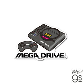 セガハード ダイカットステッカー MEGA DRIVE コンソール SEGA セガ ゲーム機 コレクション gs 公式グッズ SEGA-007