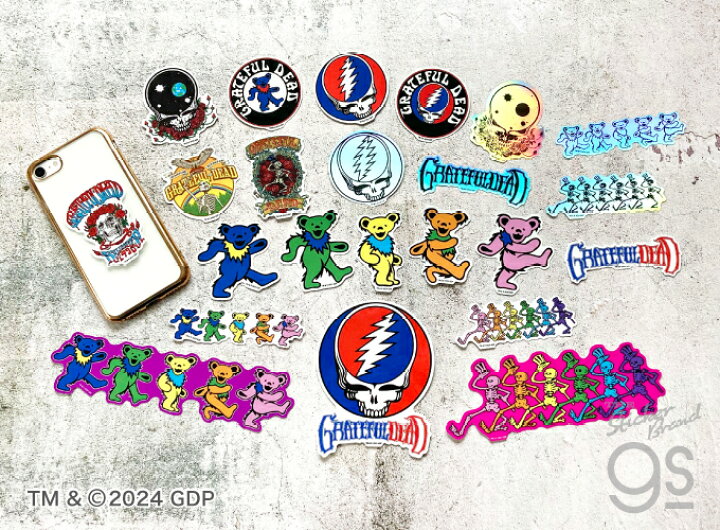 楽天市場】GRATEFUL DEAD ビッグサイズステッカー ロゴ サークル 