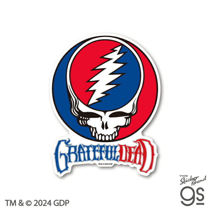 楽天市場】GRATEFUL DEAD ビッグサイズステッカー ロゴ サークル 