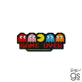 PAC-MAN ホログラムステッカー GAME OVER ドット パックマン ゲーム game レトロ コレクション ライセンス商品 キャラクター 人気 gs 公式グッズ PAC017