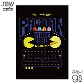 PAC-MAN フォトアートポスター SINCE1980 パックマン ゲーム game レトロ コレクション ライセンス商品 キャラクター 人気 gs 公式グッズ PAC026