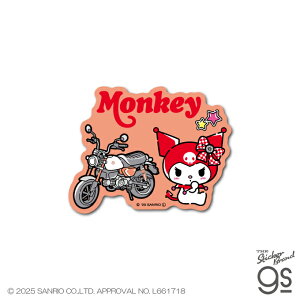 Honda×KUROMI �_�C�J�b�g�X�e�b�J�[ Monkey �T�����I �N���~ sanrio �R���{ �o�C�N �l�C �X�}�z ���� �L�����N�^�[ gs �����O�b�Y LCS1764