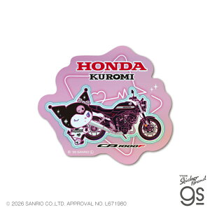 Honda×KUROMI �z���O�����X�e�b�J�[ CB1000F �T�����I �N���~ sanrio �R���{ �o�C�N �l�C �X�}�z ���� �L�����N�^�[ gs �����O�b�Y SANH014