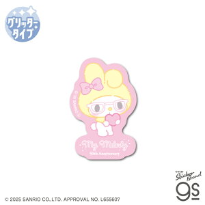 マイメロディ50th グリッターミニステッカー ガーリーポップハート リボン サンリオ sanrio 可愛い 周年 記念 限定 キャラクター gs 公式グッズ MMKU013