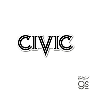 Honda四輪ロゴ CIVIC(1974) ダイカットステッカー 車 自動車 コレクション カスタム スマホ お洒落 かっこいい シンプル gs 公式グッズ HND084