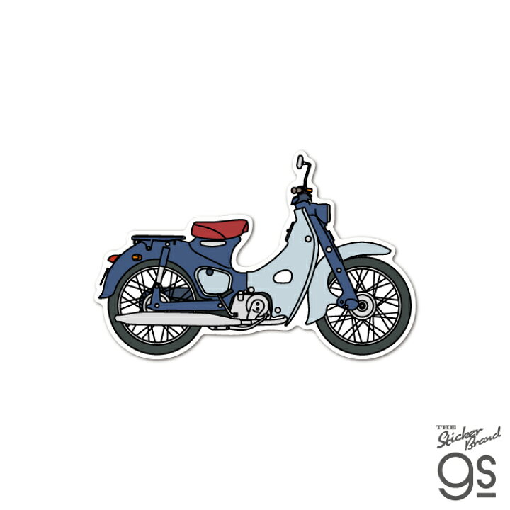楽天市場】Honda ダイカットステッカー スーパーカブ 側面イラスト 