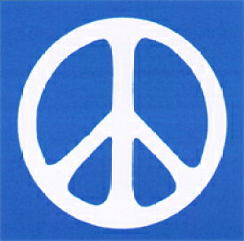 ステッカー BS041 PEACE blue