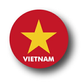 国旗缶バッジ CBFG051 VIETNAM ベトナム 国旗 缶バッジ フラッグ 旅行 グッズ