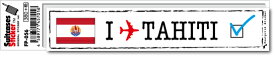 フットプリントステッカー FP056 タヒチ TAHITI スーツケース ステッカー 旅行 目印 国 国旗 海外 トラベル グッズ