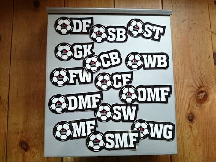 楽天市場 Gsj006 サッカーポジションステッカー サイドバック Sb ゼネラルステッカー