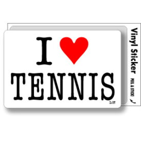 アイラブステッカー ILBT040 I love TENNIS テニス