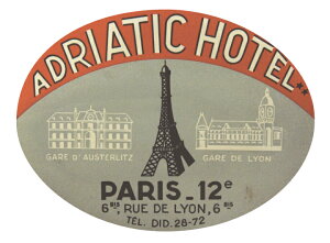 VHS017 VINTAGE HOTELS STICKER17 Be[WzeYXebJ[ CeA fUC re[W X[cP[X ڈ DIY ObY