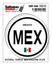 国際識別記号ステッカー IDP36S メキシコ MEXICO スーツケースステッカー 国旗 国 旅行 スマホ シンプル 目印 グッズ