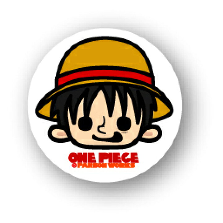 楽天市場 One Piece ワンピース パンソンワークスコラボ缶バッジ Opc01 ルフィ ゼネラルステッカー