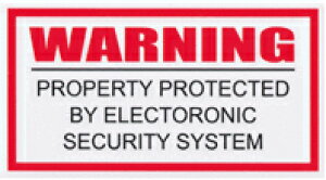 SECURITY�X�e�b�J�[ SQ003 Warning_electronic