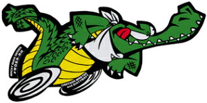 �X�e�b�J�[ WD6ARH Wacky Duck Running Alligator right WACKY DUCK SERIES