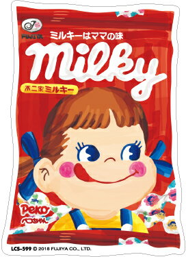 楽天市場 不二家ステッカー ミルキー袋 パッケージ ノーマルサイズ Lcs599 お菓子 ステッカー Fujiya ペコちゃん グッズ ゼネラルステッカー