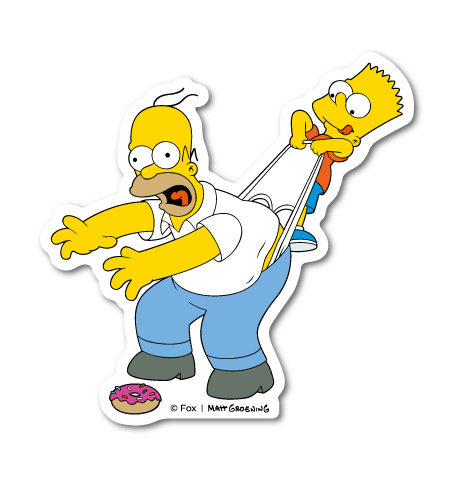 世界で最も愛されている長寿アニメ シンプソンズ ザ ステッカー お気に入 ホーマー バート Simpsons The Lcs803 グッズ