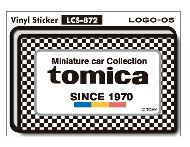楽天市場 大人トミカステッカー Tomica Logo05 トミカ ロゴ Tomica 車 Sサイズ Lcs872 グッズ ゼネラルステッカー