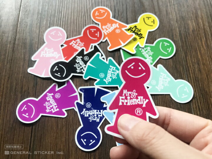 楽天市場】【全12色セット】 Mr.Friendly ミニステッカー まとめ買い 
