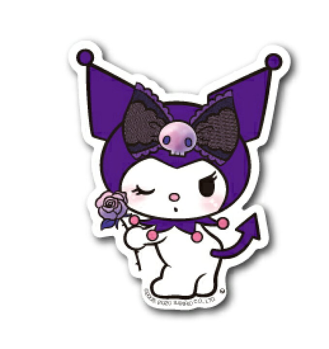 楽天市場】クロミ ステッカー ブラックレース サンリオ LCS904 SANRIO 