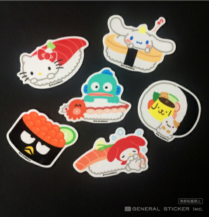 楽天市場 バッドばつ丸 お寿司 ステッカー いくら ダイカット イラスト サンリオ キャラクター インバウンド お土産 ライセンス商品 Lcs1007 Gs グッズ ゼネラルステッカー