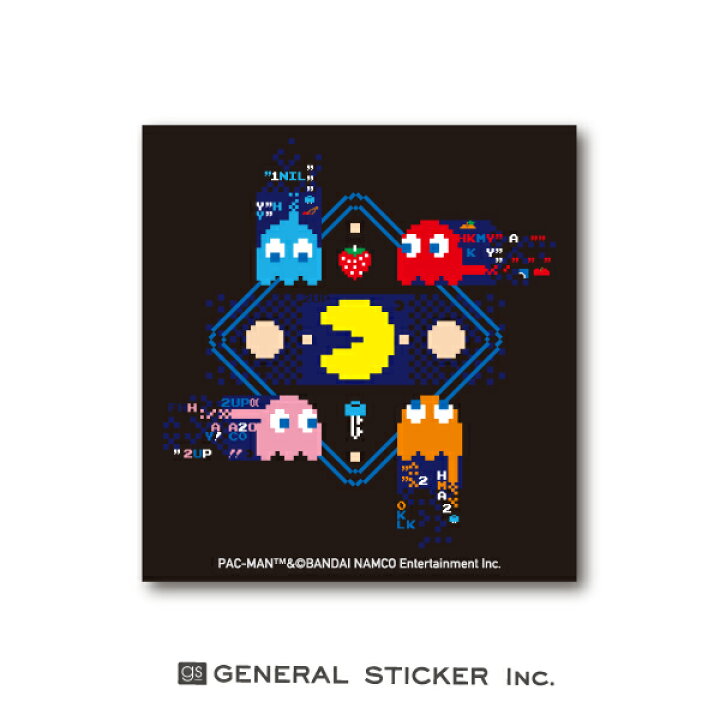 楽天市場 パックマン ステッカー Glitchゴースト ダイカット ゲーム キャラクター Pac Man ライセンス商品 Lcs1056 Gs グッズ ゼネラルステッカー