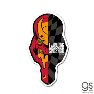 エヴァンゲリオンレーシング EVA Racing ステッカー 弐号機カラー キャラクターステッカー アニメ ライセンス商品 LCS1224 gs 公式グッズ