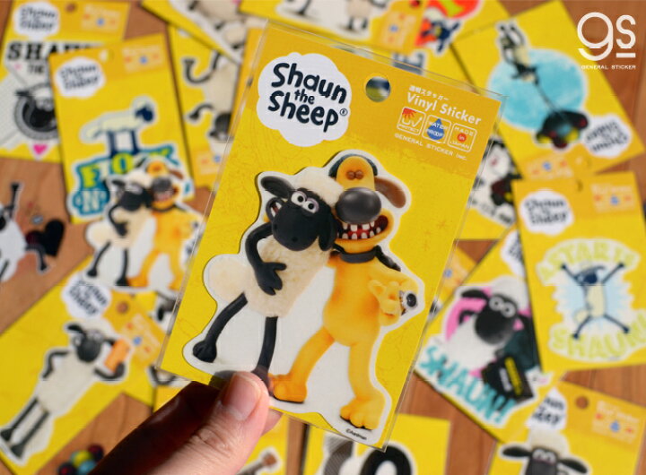 楽天市場 ひつじのショーン 透明ステッカー ショーン ティミー キャラクターステッカー クレイアニメ アニメーション Shaun Lcs1240 Gs 公式グッズ ゼネラルステッカー
