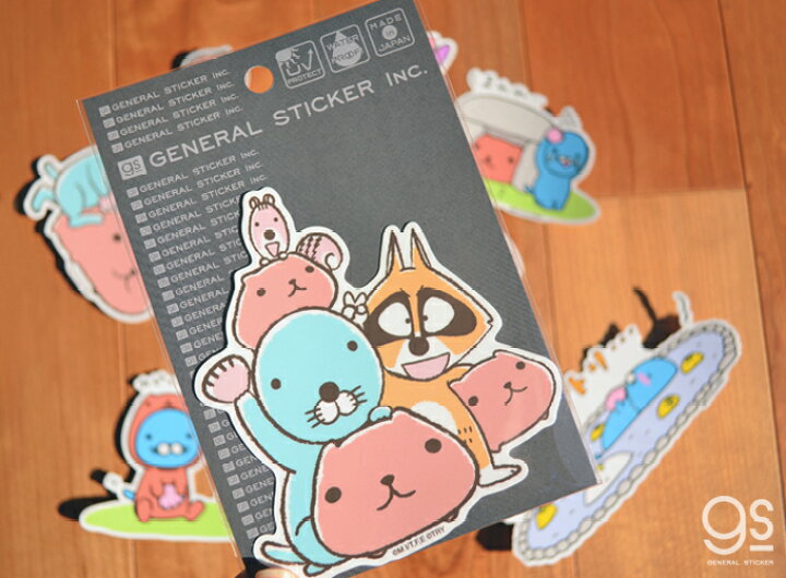楽天市場 ぼのぼの カピバラさん カピィィンぼのおん キャラクターステッカー Bonobono アニメ コラボ イラスト 可愛い Lcs1287 Gs 公式グッズ ゼネラルステッカー