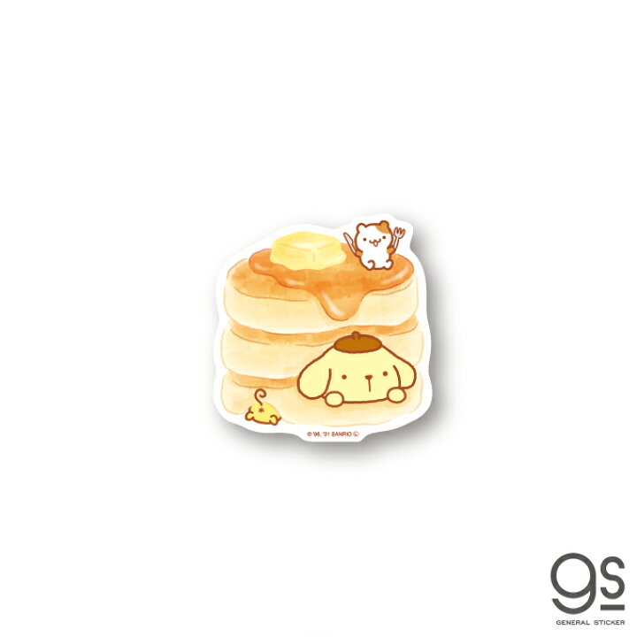 楽天市場 ポムポムプリン ミニステッカー ホットケーキ キャラクターステッカー サンリオ イラスト かわいい 人気 Lcs1351 Gs 公式グッズ ゼネラルステッカー