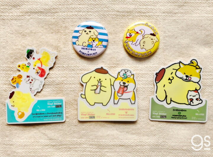 楽天市場 しばんばんxポムポムプリン 緑 ごろごろ キャラクターステッカー サンリオ コラボ イラスト かわいい 人気 柴犬 いぬ Lcs1290 Gs 公式グッズ ゼネラルステッカー