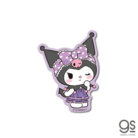 クロミステッカー ハートリボン 紫 KUROMI 真夜中のメロクロ サンリオ キャラクターステッカー SANRIO 病みかわ ゴスロリ 人気 スマホ デコ LCS1517 gs 公式グッズ