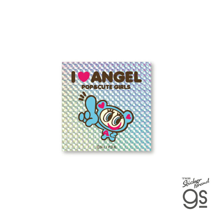 楽天市場】エンジェルブルー キラキラシール I LOVE ANGEL 