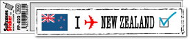 フットプリントステッカー FP022 ニュージーランド NEW ZEALAND スーツケース ステッカー 旅行 目印 国 国旗 海外 トラベル グッズ
