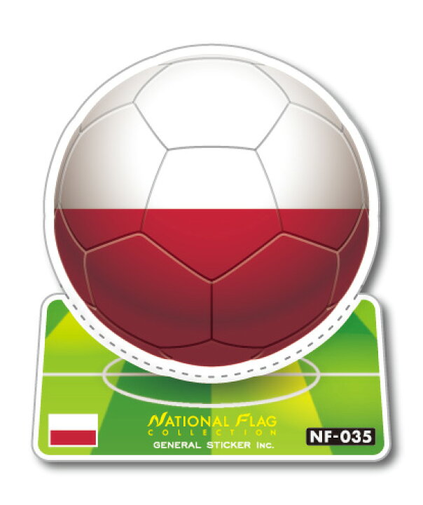 楽天市場 サッカーボールステッカー ポーランド Poland Nf035 スポーツステッカー ワールドカップ ゼネラルステッカー