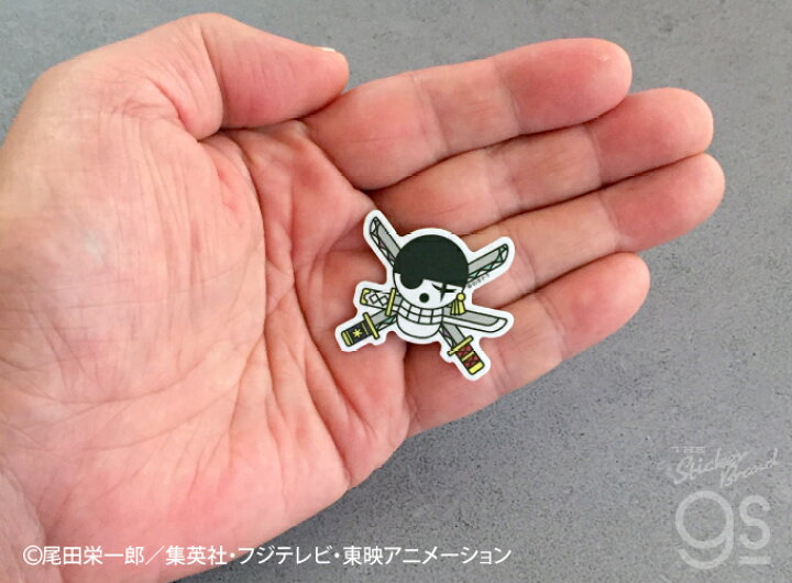 楽天市場】ONE PIECE ワンピースステッカー OPS81 ロー海賊旗 Sサイズ 