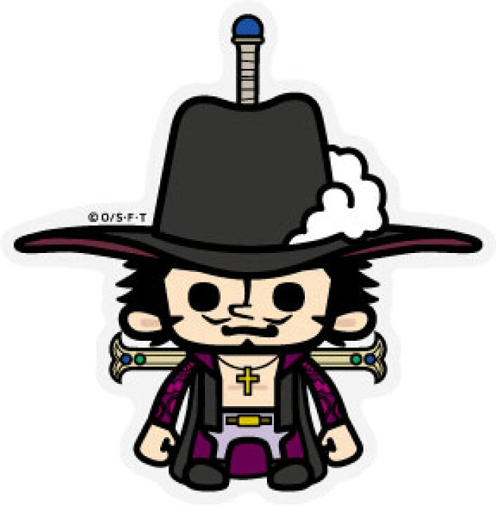 楽天市場 ワンピース パンソンワークス コラボステッカー ジュラキュール ミホーク Sサイズ Ops36 One Piece ステッカー グッズ ゼネラルステッカー