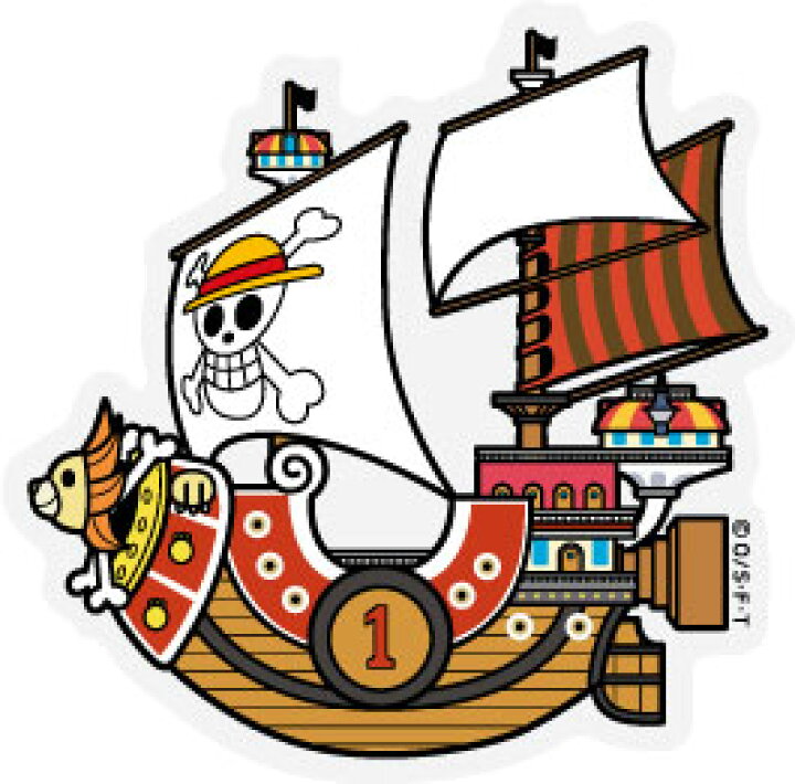 楽天市場 One Piece ワンピース パンソンワークスコラボステッカー Lcs507 サニー号2 Mサイズ ワンピース公式グッズ ゼネラルステッカー