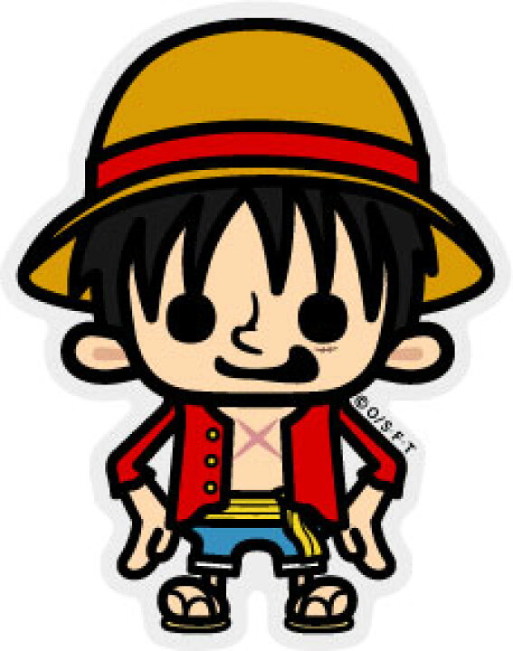 楽天市場 ワンピース パンソンワークス コラボステッカー モンキー D ルフィ 2 Sサイズ Ops13 One Piece ステッカー グッズ ゼネラルステッカー